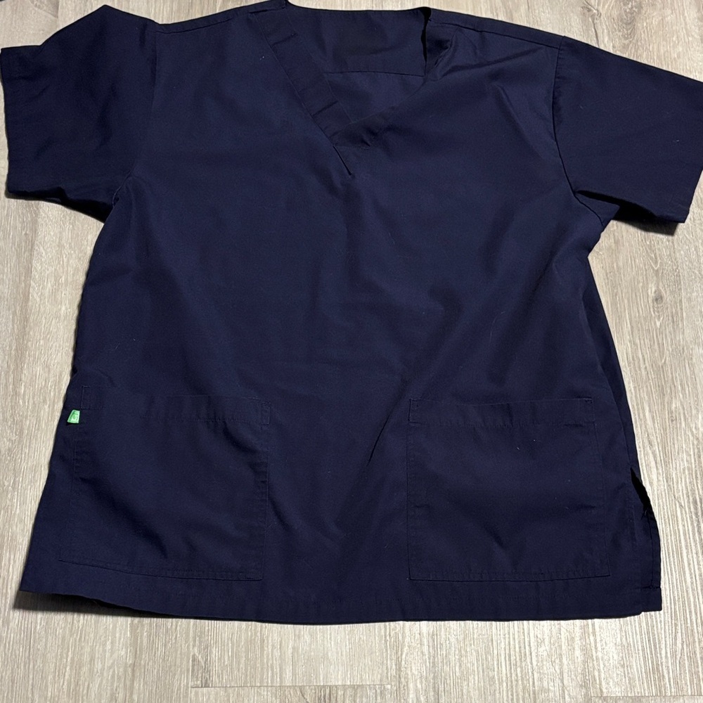 Navy Blue Scrub‎ Top